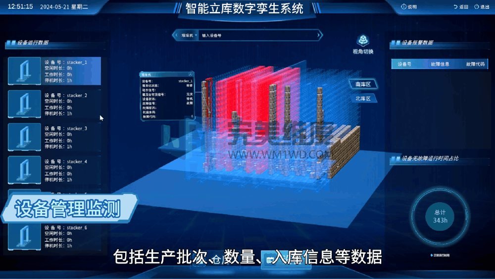根据实际仓库情况,建立三维仿真模型,包括货架、搬运设备、作业人员等