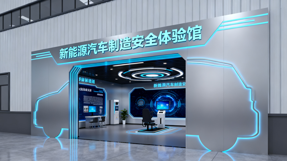 本项目规划建设专业化的新能源汽车安全体验馆，通过“ 理论认知+沉浸体
