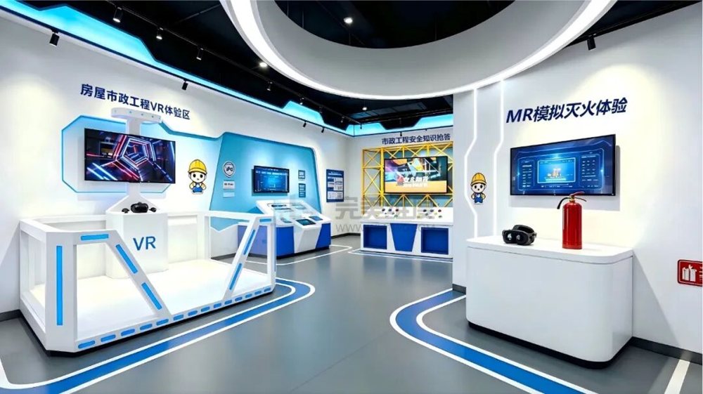 还原市政施工现场,涵盖施工作业、设备检修、临时用电点位、受限空间作业