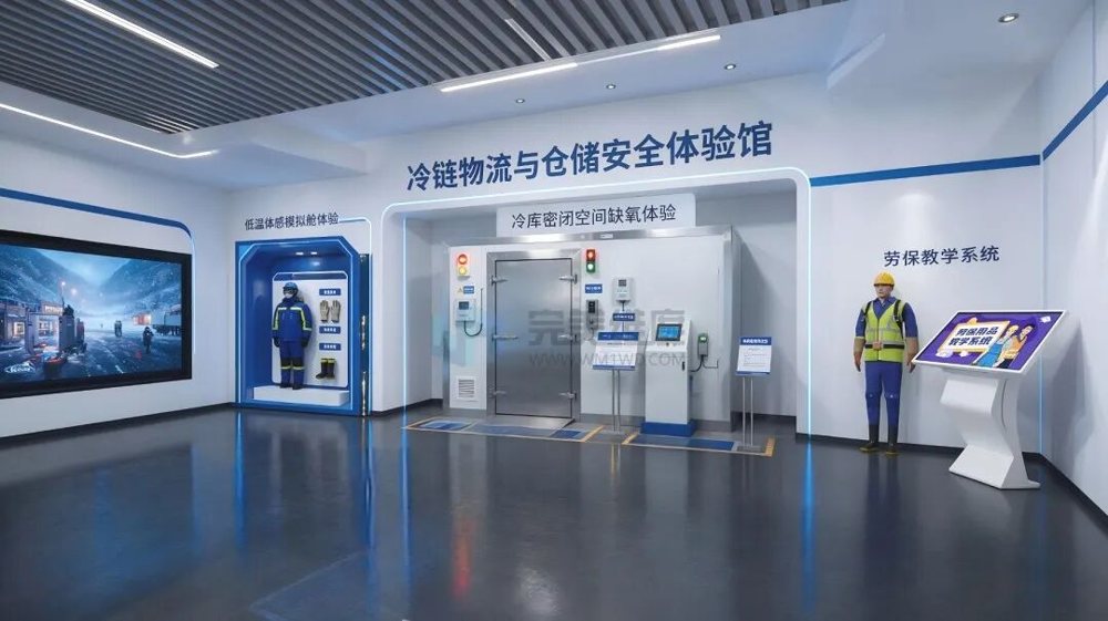 适配冷库作业场景,模拟还原CO₂、液氨等冷媒泄漏风险, 配套声光报警