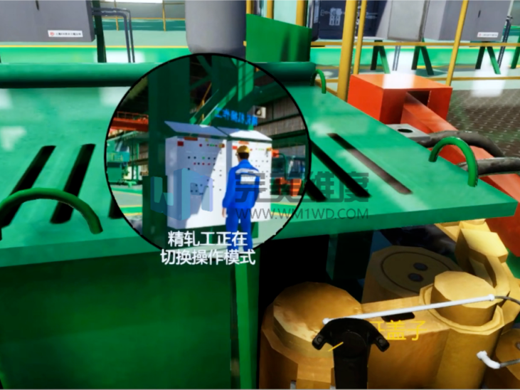 学员佩戴VR设备,沉浸式体验铝液爆炸、高温烫伤、维修触电、动火作业爆