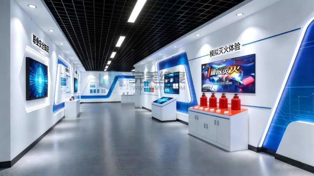 通过红外感应与屏幕场景模拟，学习不同类型火灾的灭火器选择与规范操作
