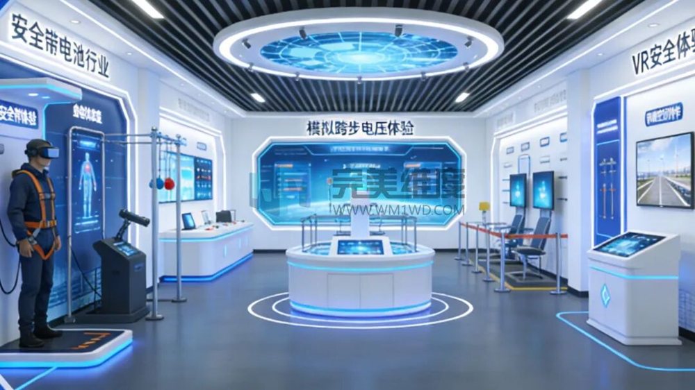 踩踏特定区域,装置模拟释放触电震感,在安全环境中直观学习在高压线断落