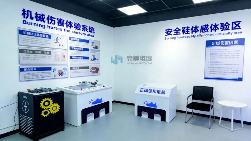 设备包含机械伤害软件，齿轮伤害模块，挤压伤害模块，让体验者可以真实了