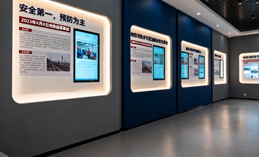 作为体验的起点,通过图文、展板、视频、实体模型等多种形式介绍地铁安全