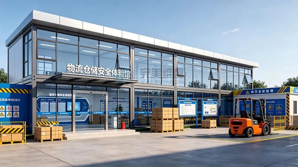 物流仓储安全体验馆建设方案，通过警示教育+实操模拟+VR沉浸交互的复