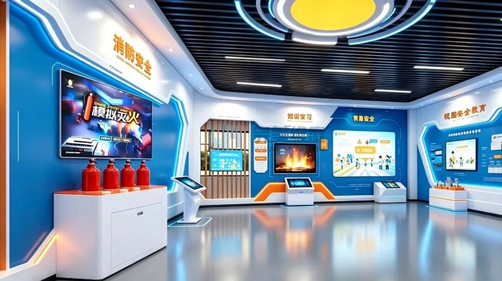 火灾是校园安全的重中之重。我们以多感官仿真场景，让学生在反复演练中形