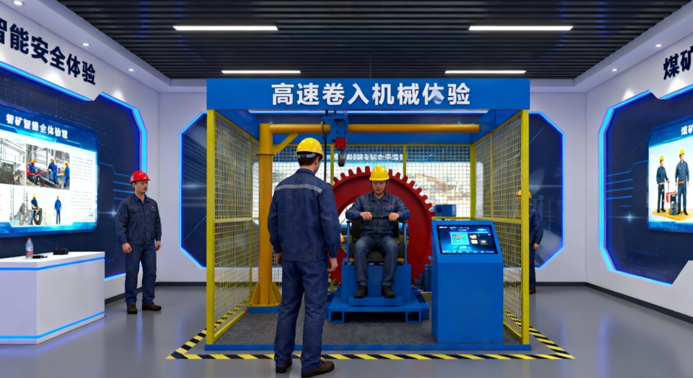 通过实景搭建覆盖煤矿沉浸式实训平台。可以搭配VR事故体验场景使用,通