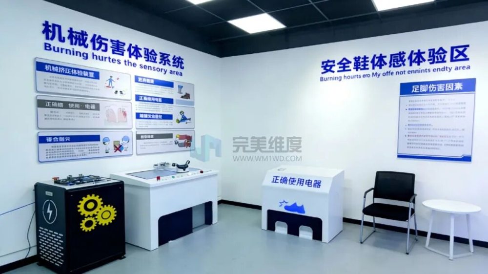 ② 基础型空间站安全培训角：中小微企业轻量化落地，精简配置基础宣教与