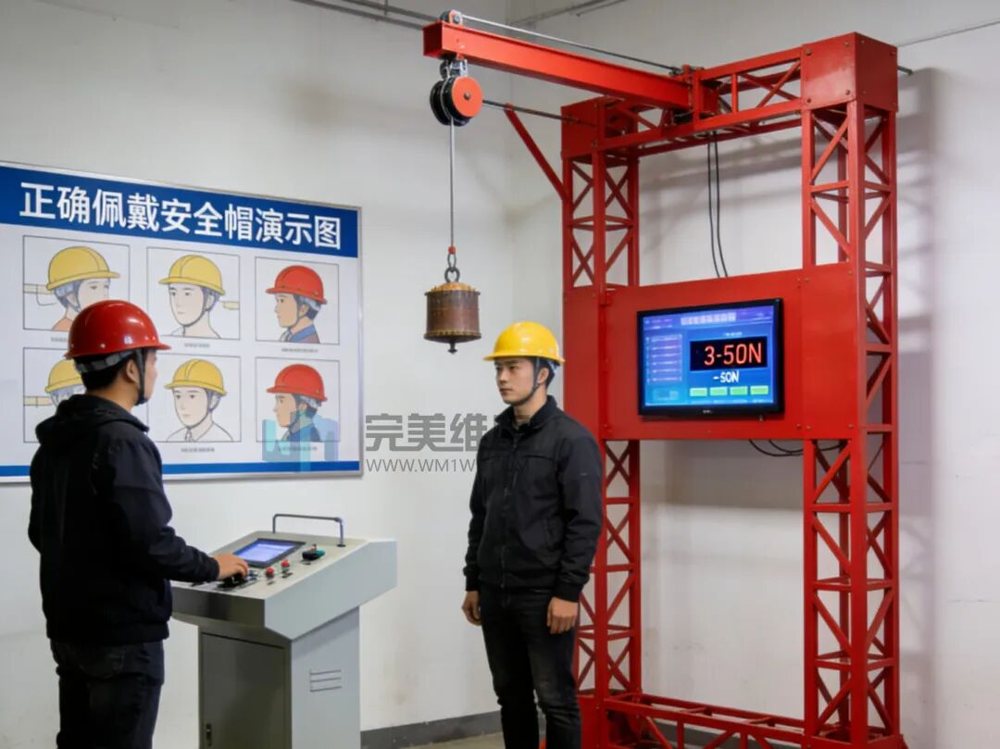 安全帽撞击、安全鞋抗压等体验，感受作业防护用品的重要性