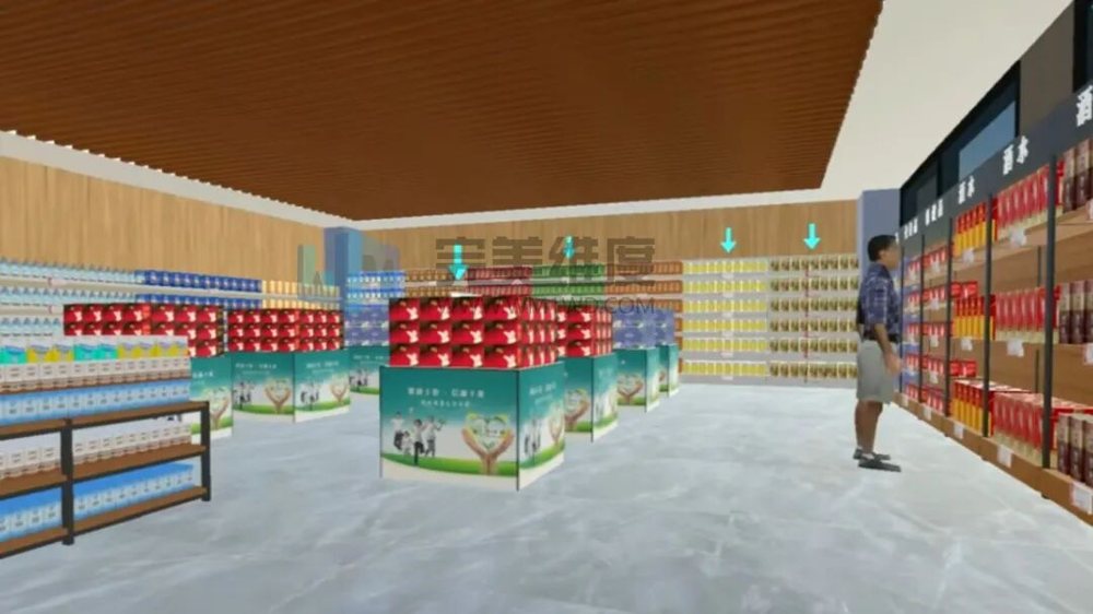 社区数字孪生场景:基于真实社区建模,模拟超市购物、公交出行、求职面试