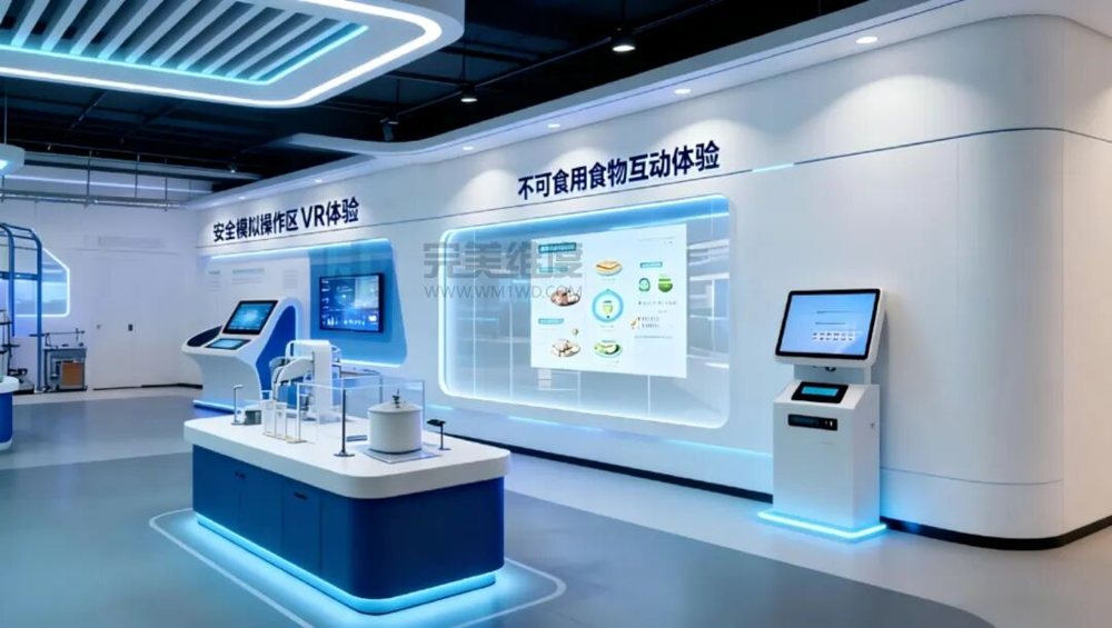 整合变质、受污染、违规添加等不可食用食物样本及图文资料，体验者触屏点