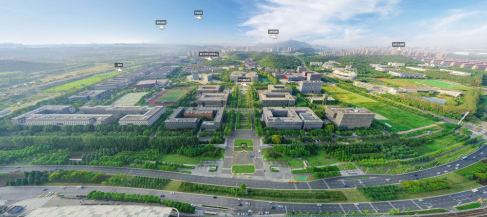 系统基于企业真实厂区数据,构建出高精度的3D全景厂区地图,包含建筑、